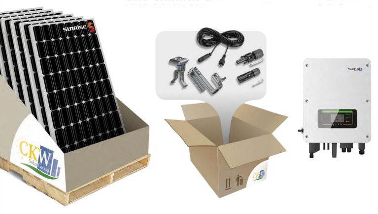 Retrouvez les Kits solaires d'autoconsommation hybrides de 1.6 KW à 6 KM et les minis kits solaires micro onduleurs de 280 Wc à 600 Wc en agence !