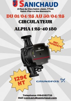 CIRCULATEUR ALPHA 1 25-40 180